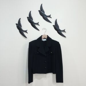 St. John Collection, By Marie Gray, Black Knit Blazer, Size 6